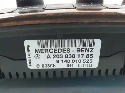 Pezzo di ricambio per auto di seconda mano controllo climatico per mercedes clase c (w203) berlina 180 compressor (203.046) riferimenti oem iam 2038301785  9140010525