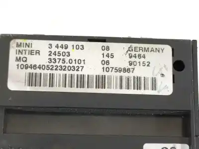 Автозапчасти б/у переключатель стартера за mini mini (r56) cooper d ссылки oem iam 3449103  