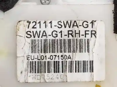 Автозапчасти б/у замок передней правой двери за honda cr-v (re) comfort ссылки oem iam 72111swag1  