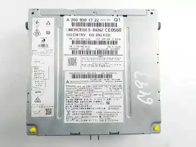 Автозапчастина б/у gps навігаційна система для mercedes-benz clase c (w205) familiar c 220 t cdi bluetec edition 1 (205.204) посилання на oem iam a2059001722 a2059025907 a2059013300
