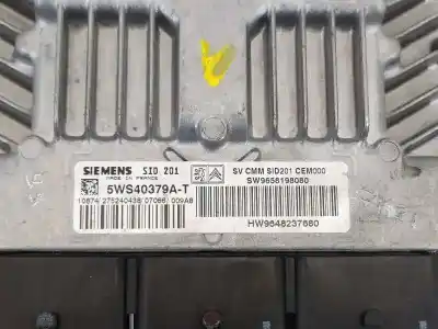 Second-hand car spare part ecu engine control for citroen c6 exclusive oem iam references 9648237680  9658198080