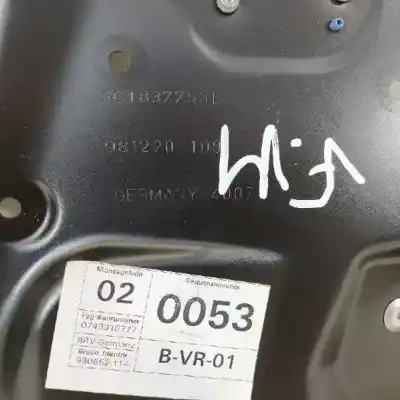 Автозапчасти б/у регулятор стекла переднего правого за volkswagen passat variant (3c5) highline 4motion ссылки oem iam 3c1837462h 1k0959792l 1k0959702p