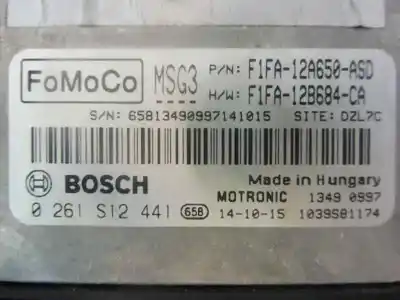 Автозапчастина б/у ебу контролер двигуна для ford focus lim. titanium посилання на oem iam f1fa12a650asd 0261s12441 f1fa12b684ca