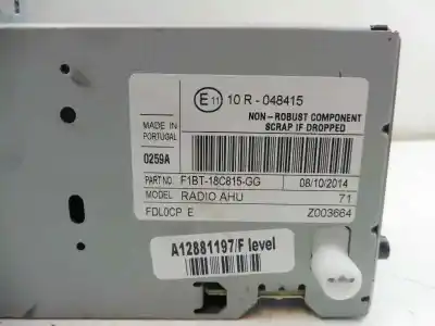 Автозапчасти б/у аудиосистема / радио cd за ford focus lim. titanium ссылки oem iam f1bt18c815gg  