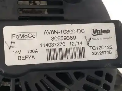 Автозапчастина б/у генератор для ford fiesta (ccn) trend посилання на oem iam av6n10300dc tg12c122 2612672b