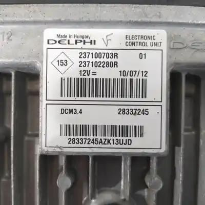 Автозапчасти б/у блок управления двигателем за dacia duster ambiance 4x2 ссылки oem iam 237102280r 28337245 237102280r