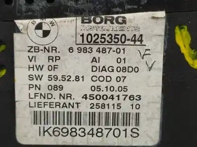 Peça sobressalente para automóvel em segunda mão quadrante por bmw serie 3 berlina (e90) 330d referências oem iam 698348701  
