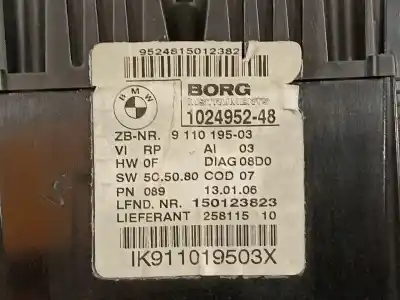 Peça sobressalente para automóvel em segunda mão quadrante por bmw serie 1 berlina (e81/e87) 120d referências oem iam 9110195 150123823 1024952