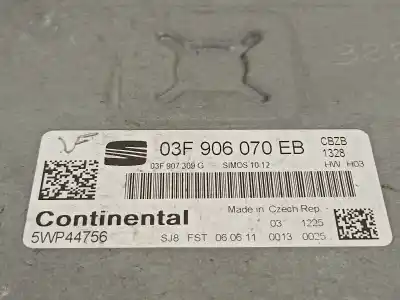 Second-hand car spare part ecu engine control for seat leon (1p1) 1.2 reference oem iam references 03f906070eb  5wp44756