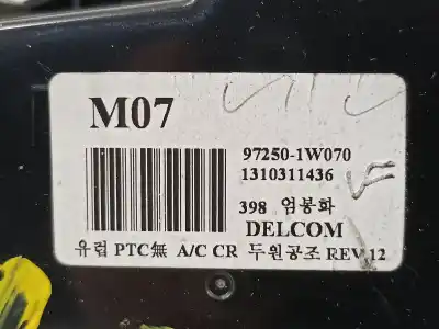 Peça sobressalente para automóvel em segunda mão comando de sofagem (chauffage / ar condicionado) por kia rio concept referências oem iam 972501w070  