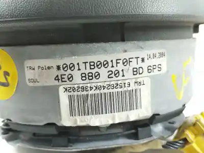 Автозапчастина б/у комплект подушки безпеки для audi a8 (4e2) 3.0 v6 24v tdi посилання на oem iam 4e0880201 4e0959655g 4e0800203c