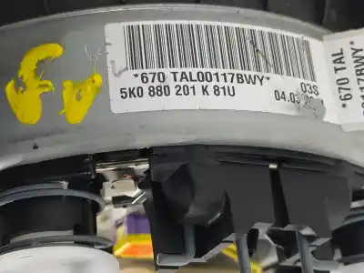 Second-hand car spare part airbag kit for volkswagen polo (6r1) gti oem iam references 5k0880201k 6r0880204 6r0959655m