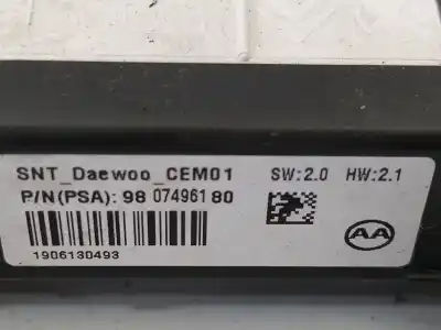 Pezzo di ricambio per auto di seconda mano luce interna per peugeot 308 active riferimenti oem iam 96887290pr  9877821577