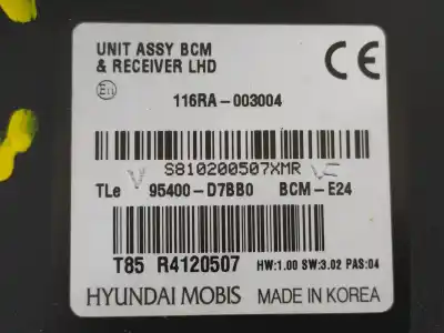 Second-hand car spare part electronic module for hyundai tucson kosmo 4wd oem iam references 95400d7bb0  