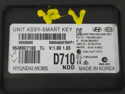 Second-hand car spare part electronic module for hyundai tucson kosmo 4wd oem iam references 95480d7100  