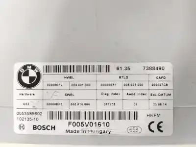 Second-hand car spare part electronic module for bmw serie 3 touring (f31) 2.0 16v diesel oem iam references 61357388490  f005v01610