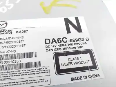 Автозапчастина б/у аудіо система / радіо cd для mazda 2 lim. () exclusive-line посилання на oem iam da6c669g0d  