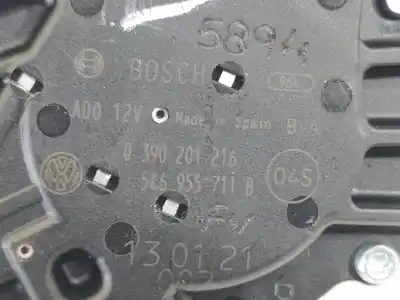 Автозапчастина б/у двигатель заднього склоочисника для volkswagen touran (1t3) advance bluemotion посилання на oem iam 5k6955711b  0390201216