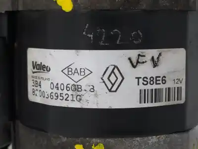 Pezzo di ricambio per auto di seconda mano motorino di avviamento per renault clio iv authentique riferimenti oem iam 8200369521g  ts8e6