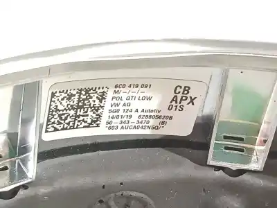 Piesă de schimb auto la mâna a doua volan pentru volkswagen up gti referințe oem iam 6c0419091  