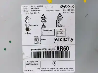 Second-hand car spare part audio system / radio cd for kia ceed concept oem iam references 96170a2600wk  