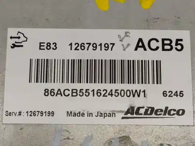 Second-hand car spare part ecu engine control for opel corsa e selective oem iam references 12679197  
