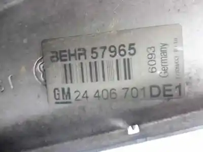 Second-hand car spare part intercooler for opel zafira a design edition oem iam references 24406701  57965