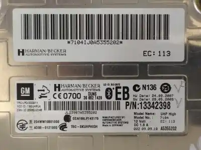 Автозапчасти б/у электронный модуль за opel astra j lim. selective ссылки oem iam 13342398  