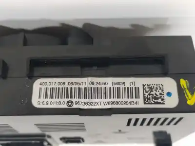 Автозапчастина б/у клімат-контроль для peugeot 3008 (05.2009->) 2.0 active [2.0 ltr. - 110 kw 16v hdi fap cat (rhe / dw10cted4)] посилання на oem iam 96738322xt  