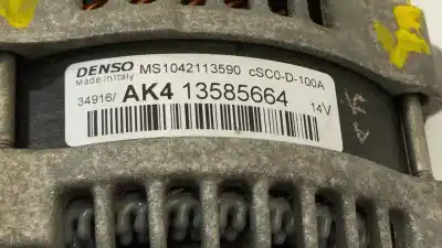 Second-hand car spare part alternator for opel corsa e selective oem iam references 13585664  ms1042113590