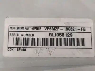 Pezzo di ricambio per auto di seconda mano impianto audio / radio cd per ford s-max (ca1) limited edition riferimenti oem iam vp6m2f18c821fb  