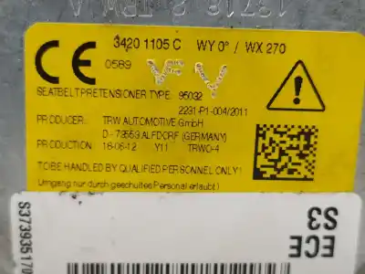 Автозапчасти б/у задний левый ремень безопасности за mini mini countryman (f60) cooper se all4 ссылки oem iam 34201105c  34197179b