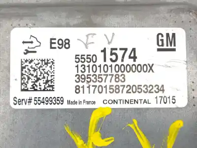 Автозапчасти б/у блок управления двигателем за opel zafira (c) excellence start/stop ссылки oem iam 55501574  395357783