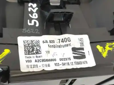 Автозапчастина б/у панель інструментів для seat toledo (kg3) style посилання на oem iam 6ja920740g  