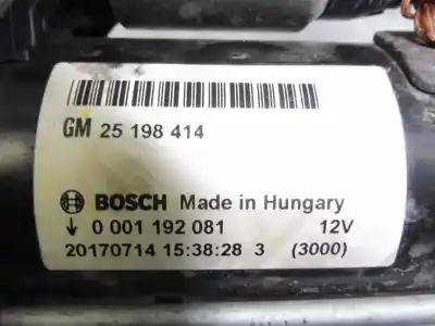Автозапчасти б/у двигатель запускается за opel corsa e selective ссылки oem iam 25198414  0001192081