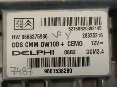 Recambio de automóvil de segunda mano de centralita motor uce para peugeot 508 2.0 16v hdi fap referencias oem iam 9666375980  9801538280