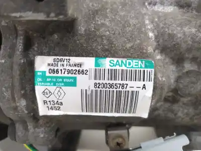 Автозапчастина б/у компресор кондиционера для renault modus authentique посилання на oem iam 8200365787a  