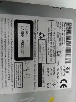 Second-hand car spare part gps navigation system for toyota auris (_e18_) 1.8 hybrid (zwe186_) oem iam references 8614002010  