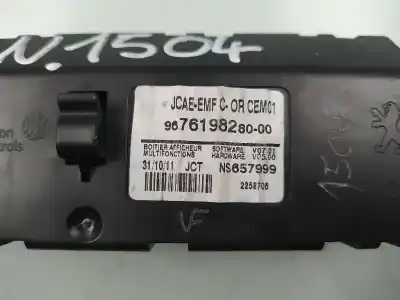 Second-hand car spare part multifunction display for citroen c4 lim. collection oem iam references 9676198280  