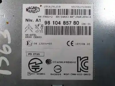Автозапчасти б/у аудиосистема / радио cd за citroen c4 picasso live ссылки oem iam 9810485780  