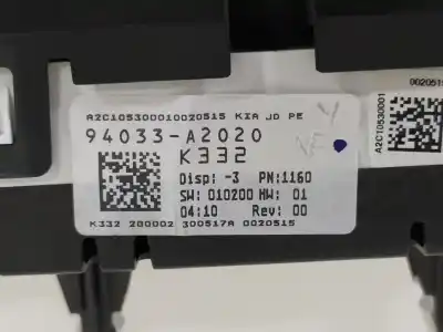 Peça sobressalente para automóvel em segunda mão quadrante por kia cee´d concept referências oem iam 94033a2020  