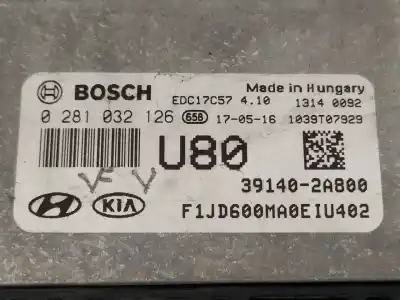 Second-hand car spare part ecu engine control for kia cee´d concept oem iam references 391402a800  0281032126