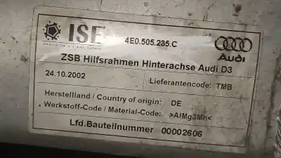 Автозапчасти б/у задний мост за audi a8 (4e2) 4.2 quattro ссылки oem iam 4e0505235c