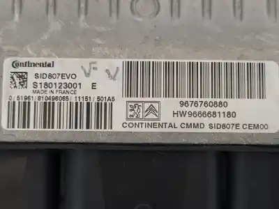 Second-hand car spare part ecu engine control for citroen c4 lim. business oem iam references 9676760880  9666681180