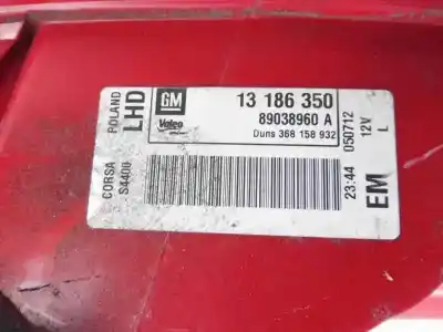 Автозапчастина б/у лівий ход ліхар для opel corsa e expression ecoflex посилання на oem iam 13186350  