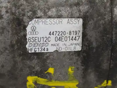 Автозапчасти б/у компрессор кондиционера воздуха за audi a2 (8z) 1.4 tdi (55kw) ссылки oem iam 4472208197 04e01447 6seu12c