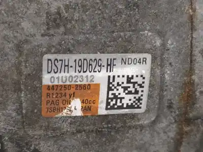 Second-hand car spare part air conditioning compressor for ford kuga (cbs) st-line oem iam references ds7h19d629hf  4472502560