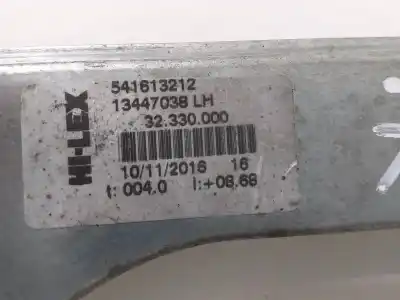 Second-hand car spare part driver left window regulator for opel corsa e selective oem iam references 13447038 71019003 541613212
