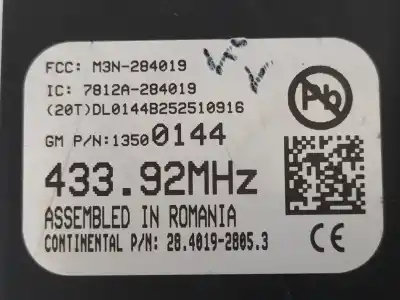Автозапчастина б/у електронний модуль для opel adam glam ecoflex посилання на oem iam 13500144 7812a284019 m3n284019