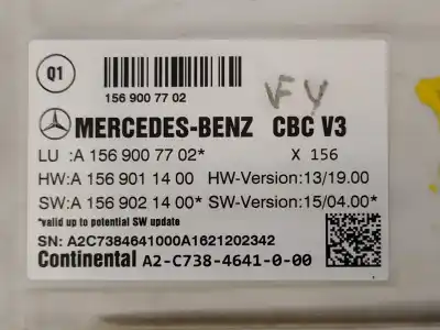 Pezzo di ricambio per auto di seconda mano scatola relè/fusibili per mercedes clase b (w246) b 180 cdi be (246.200) riferimenti oem iam a1569007702 a1569021400 a1569011400